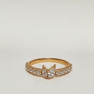 Rose-Gold Plated Sterling Silver Ring